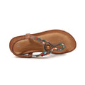 Cilool  Sandals Bohemian Rhinestone Comfortable  Holiday Shoes BS06