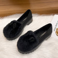 Keep warm and wear beanie women's shoes 2023 new block heel and suede platform fur shoes Jurchen rabbit fur and cotton shoes women