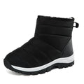 New winter snow boots women's mid-barrel waterproof non-slip warm cotton shoes with thick sole pile thick cotton boots large size