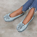 Retro personality folk style comfortable leather soft soled women's shoes