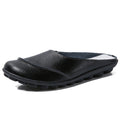CiloolSlip on loafers Slippers Wear Leather Soft Soles And Comfortable Flat Shoes