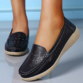 Cilool Slip on loafers Casual Hollowed Out.Women Shoes