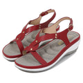 Cilool  Sandals Bohemian Rhinestone Comfortable  Holiday Shoes BS11