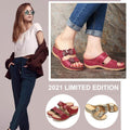 Cilool Premium Handicraft Open Toe Charming Fancy Flower Women Sandals