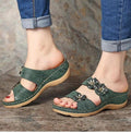 Cilool Premium Handicraft Open Toe Charming Fancy Flower Women Sandals