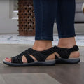 Cilool Ladies Sandals New Fashion Pure Color Casual  Sandals