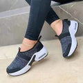 Women's Arch Fit Sneakers Platform Color Matching Breathable Wedges  Walking Sneakers