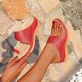 Cilool Comfortable Breathable  Platform Flat Sandals