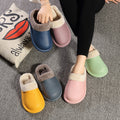 New autumn and winter cotton slippers women's home plush warm couple indoor slippers