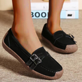 Cilool Leather Flat-bottomed Casual Shoes