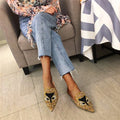 Comfortable And Fashionable Pointed Versatile Flat Slippers