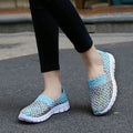 Cilool Comfortable Flat Woven Casual Shoes