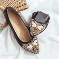 Cilool Rhinestone Flats Casual Comfort Dressy Flats For Wedding Fox Slippers CF307