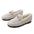 Cilool Furry Flats Loafers Fu64