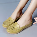 CiloolSlip on loafers Single Slope Heel Hollow Shoes