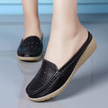CiloolSlip on loafers Single Slope Heel Hollow Shoes