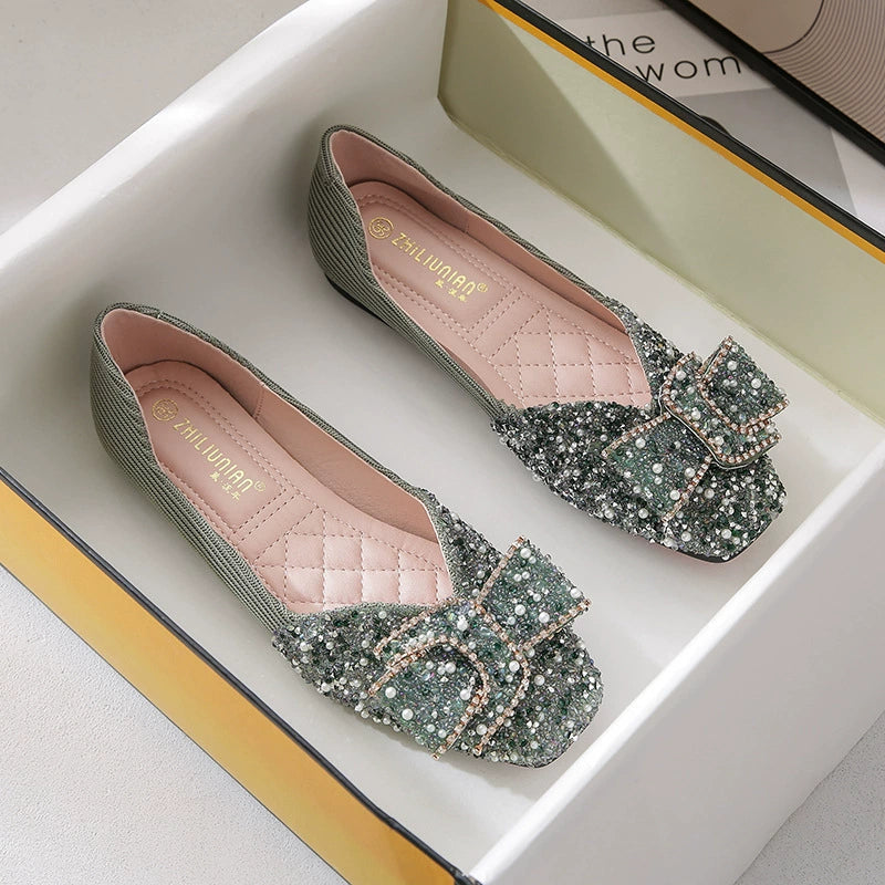 bling flat shoes