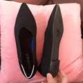 Women Soft Shoes Breathable Knit Pointed Shoes Women's Flat Shoes Ballet Single Shoes Comfortable Pregnant Shoes