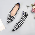 Women Soft Shoes Breathable Knit Pointed Shoes Women's Flat Shoes Ballet Single Shoes Comfortable Pregnant Shoes