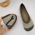 Cilool Weaving Breathable Loafers  Comfortable Walking Casual Flats Shoes WF11