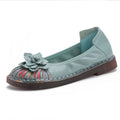 Designer Shoes Women Luxury Flats Handmade Flower Vintage Loafers