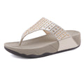 Cilool Crystal Diamond Bling Beach Comfort Sandals