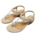 Cilool Fashion Summer Shoes Woman Slip On Fashion Wedge Sandals
