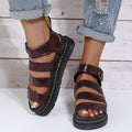 Summer Streetwear Martens Shoes Woman Flats Platform Sandals