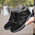 Cilool Plush Waterproof Women Snow Boots  Work Safety Rubber Shoes