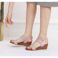 Cilool Summer Bohemia Wedge Heels Sandals
