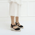 Summer Gladiator Women's Sandals Platform Wedges Sandals Sequins High Heels Buckle Hollow Rhinestone Women Shoes Casual