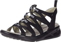 Solid Color Round Open Toe Soft Wedge Drawstring Ladies Sandalias
