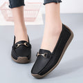 Cilool Flat Fashion Comfortable Shoes  Leather Breathable Casual Loafers