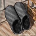 Autumn and winter men's and women's thick soled home warm anti-skid plush slippers, large 50 international station