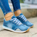 Cilool Women Sneakers Platform Denim Shoes Womens Shoes