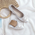 Cilool  Casual Comfort Dressy Flats For Wedding Bling Sparkly Bridal Shoes CF406