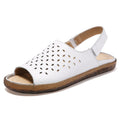 Cilool Hollow Out Low Top Flat Heel Breathable Women's Sandals
