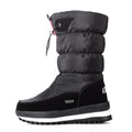 Thickened warm winter ladies multicolor snow boots Northeast plus velvet anti-slip high-heeled women&#039;s cotton shoes