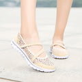 Cilool Lace Breathable Casual Flat Shoes