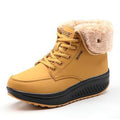 Cilool Plush Warm Winter Boots Women's Platform  Ankle Swing Shoes