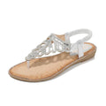 Cilool Rhinestone Platform Bohemian Sandals