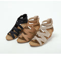 Summer Women's Wedges Sandals Brand New High Quality Fashion Casual Mid Heeled Ladies Gladiator Shoes