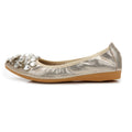 Cilool  Casual Comfort Dressy Flats For Wedding Bling Sparkly Bridal Shoes