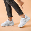 Cilool Fashion Light Lace-Up Travel Shoes Cozy Walking Tennis Vulcanized Shoes
