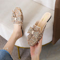 Cilool Wedding Shoes Rhinestone Flat Bling diamonds bridal Flat