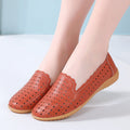 Cilool Women Fashion Casual Shoes Leather Slip-on Loafers