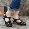 Summer soft-soled Baotou hook and loop women's shoes
