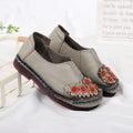 Floral Moccasins Ladies Vintage Luxury Loafer Waterproof Wide Fit Chic Shoes