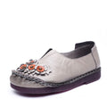 Floral Moccasins Ladies Vintage Luxury Loafer Waterproof Wide Fit Chic Shoes