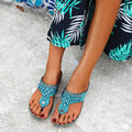 Summer Women Casual Sandal Fashion Ladies Bling Sewing Sandals